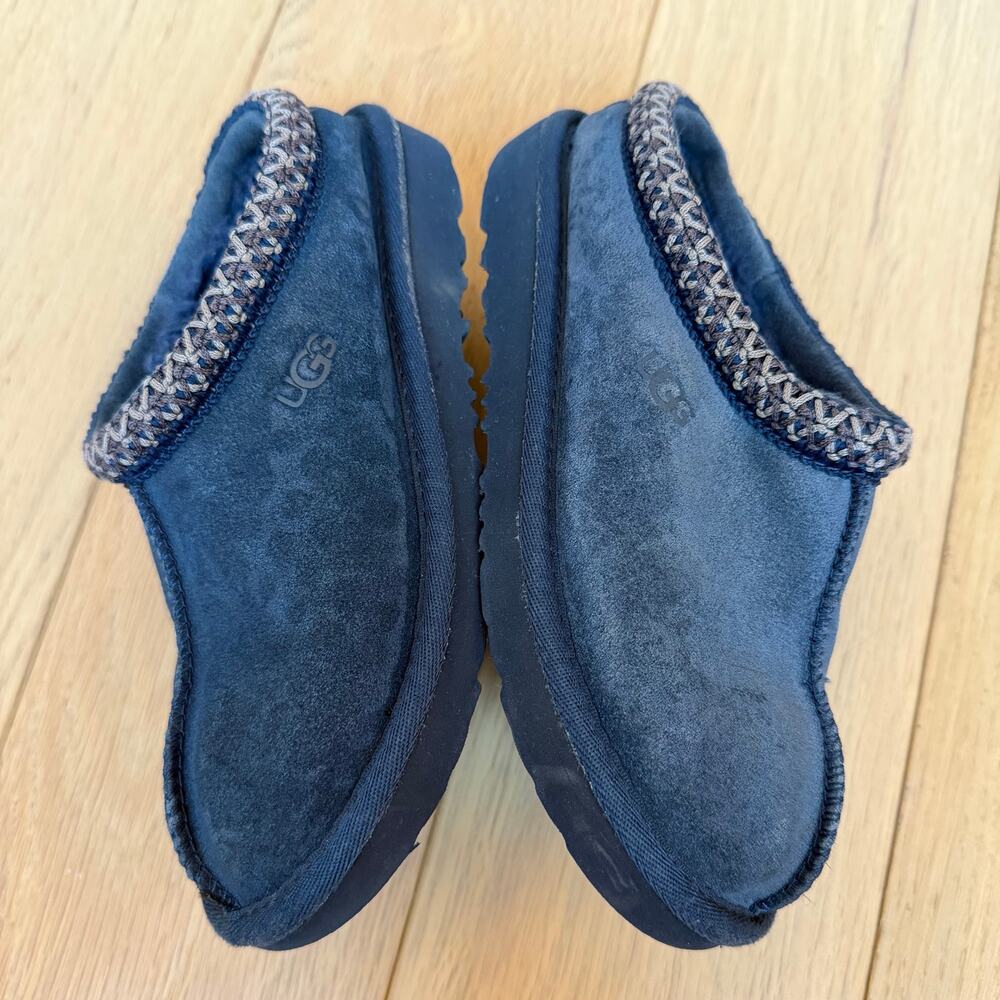 UGG Tasman Navy Blue Slip‑On Slippers Little Kids Size 13 - Picture 6 of 7